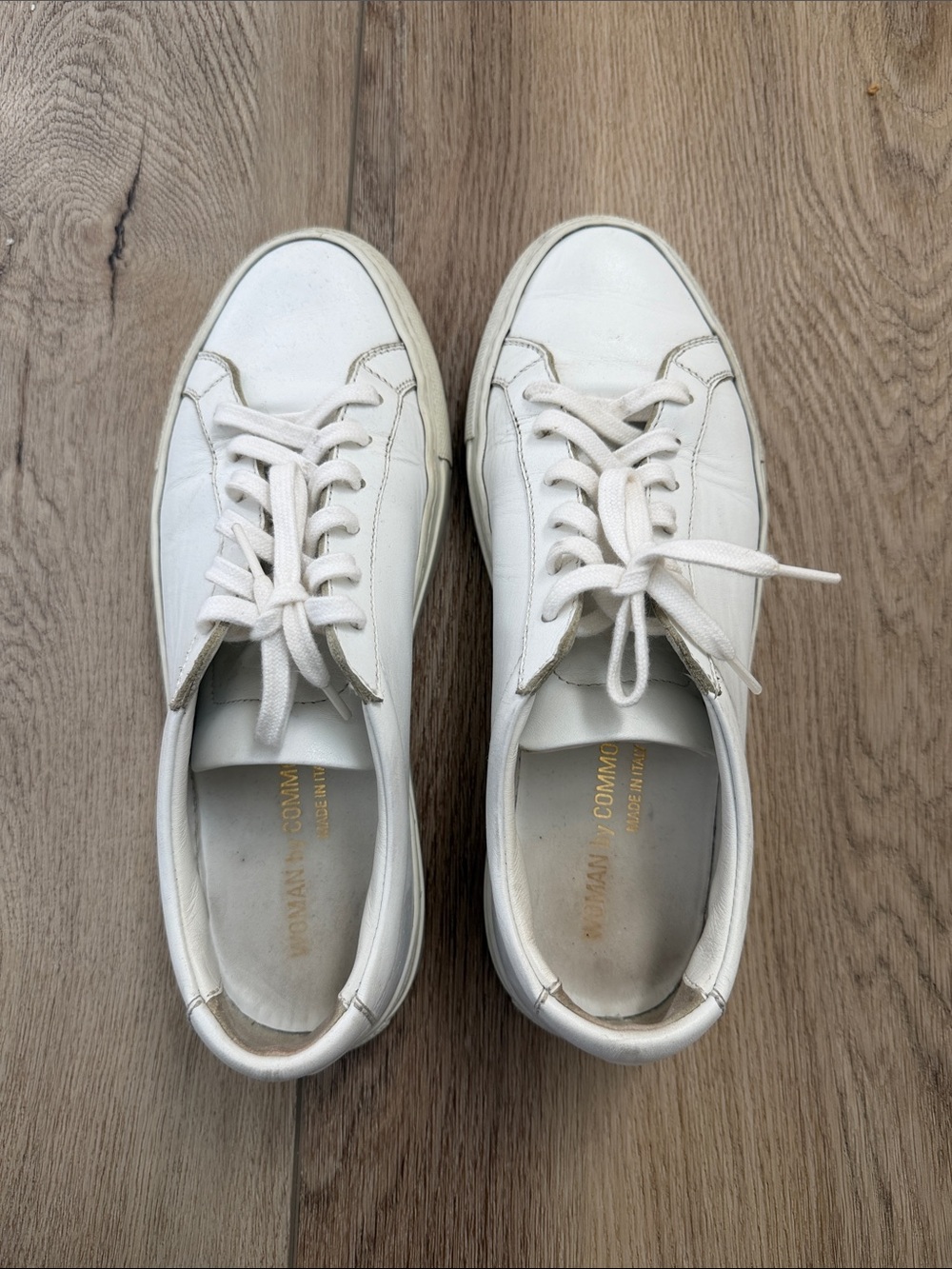 Common Projects White Leather Low-Top Sneakers